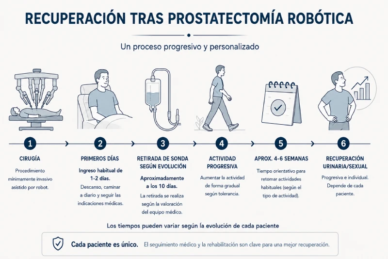 Prostatectomía robótica Cómo es la recuperación 2